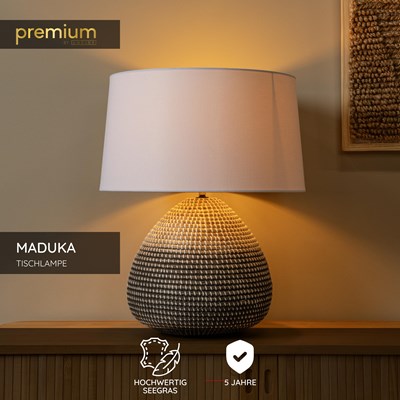 Lucide MADUKA - Tischlampe - Ø 45 cm - 1xE27 - Natürlich | Premium
